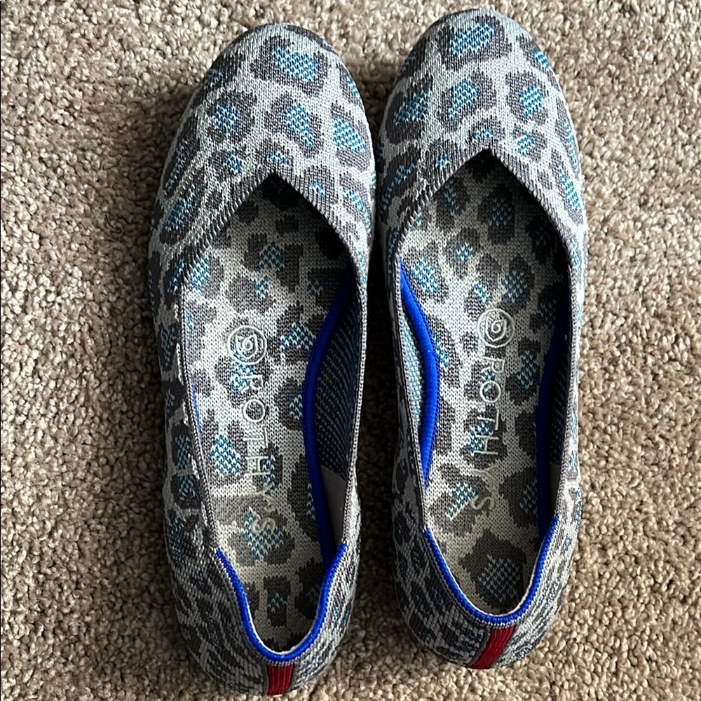Rothy's Women's Gray and Blue Flats 6.5 -  Like New
